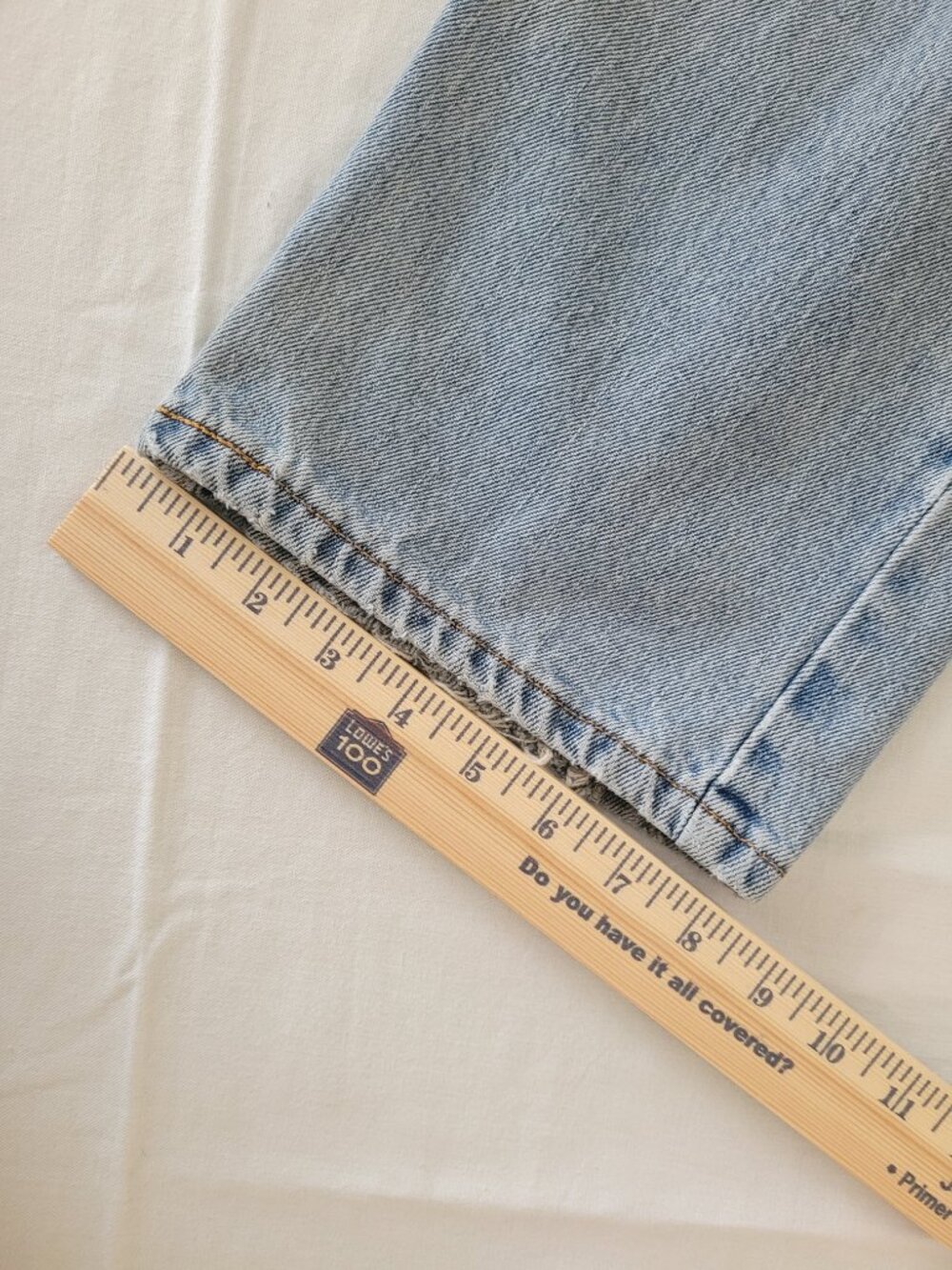 Levis 505 Jeans Regular Fit 36x32 Mens Worn - Picture 13 of 15